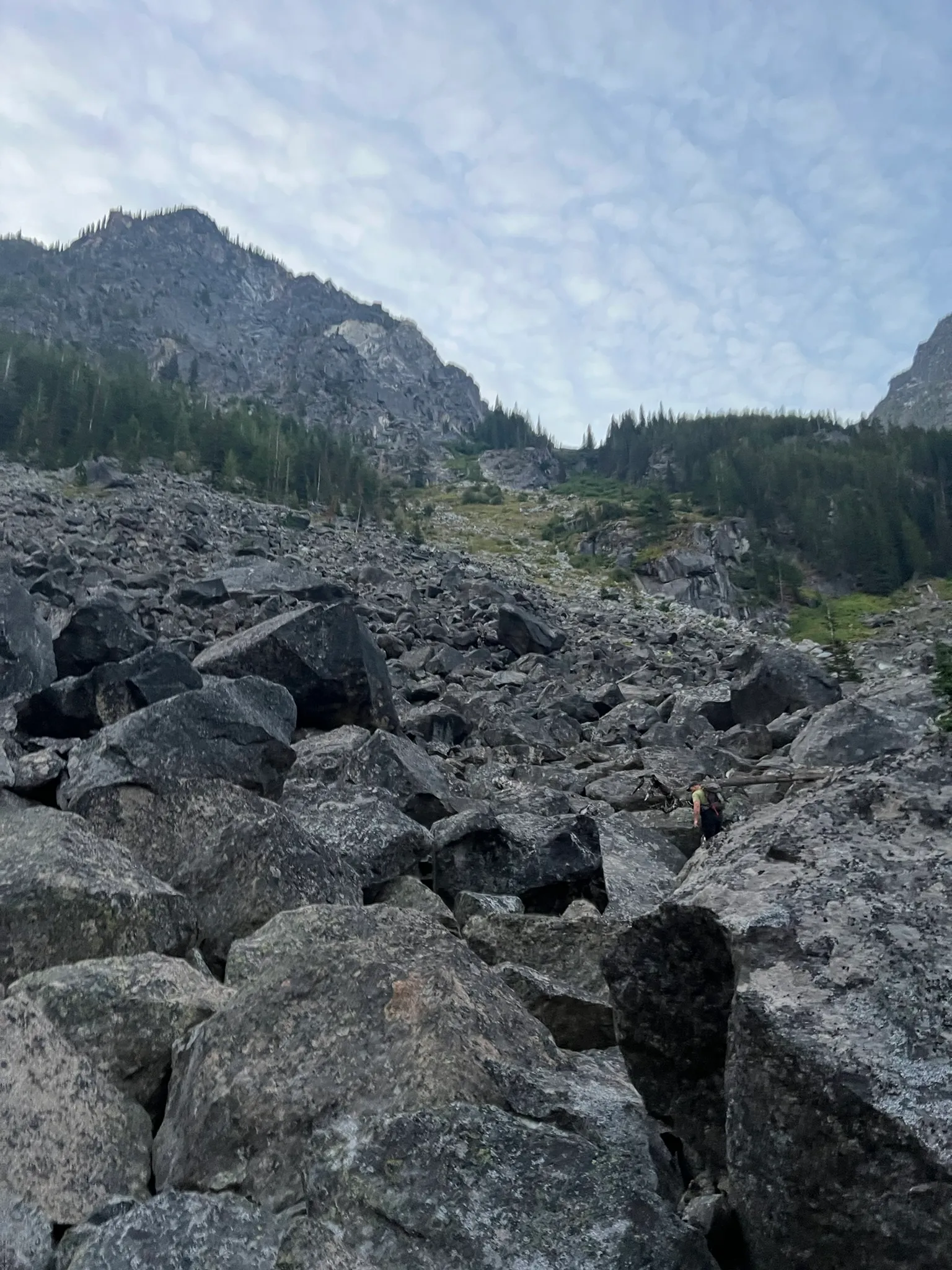 1st 800ft boulder field