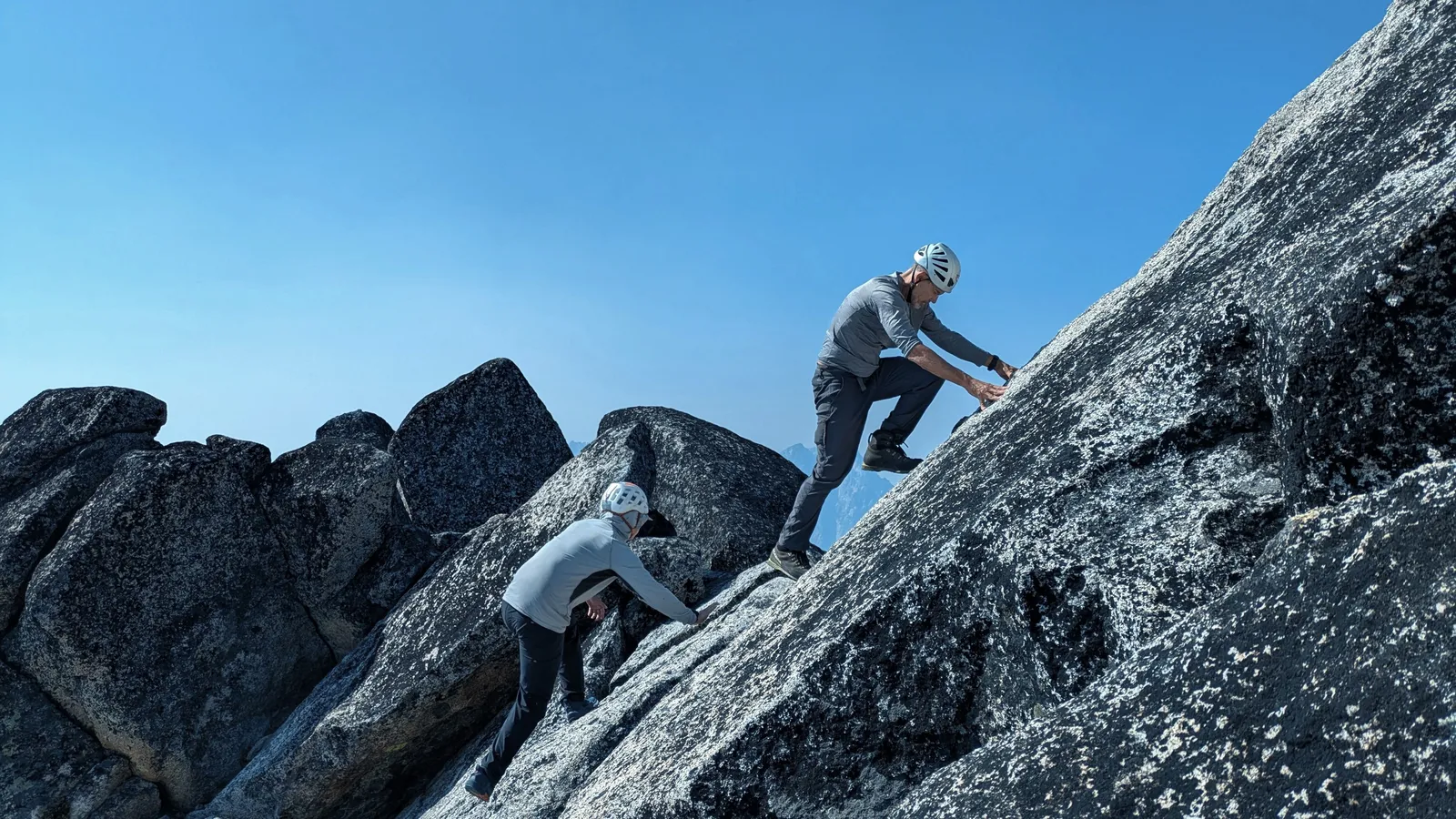 Slab angle is not very steep and grippy