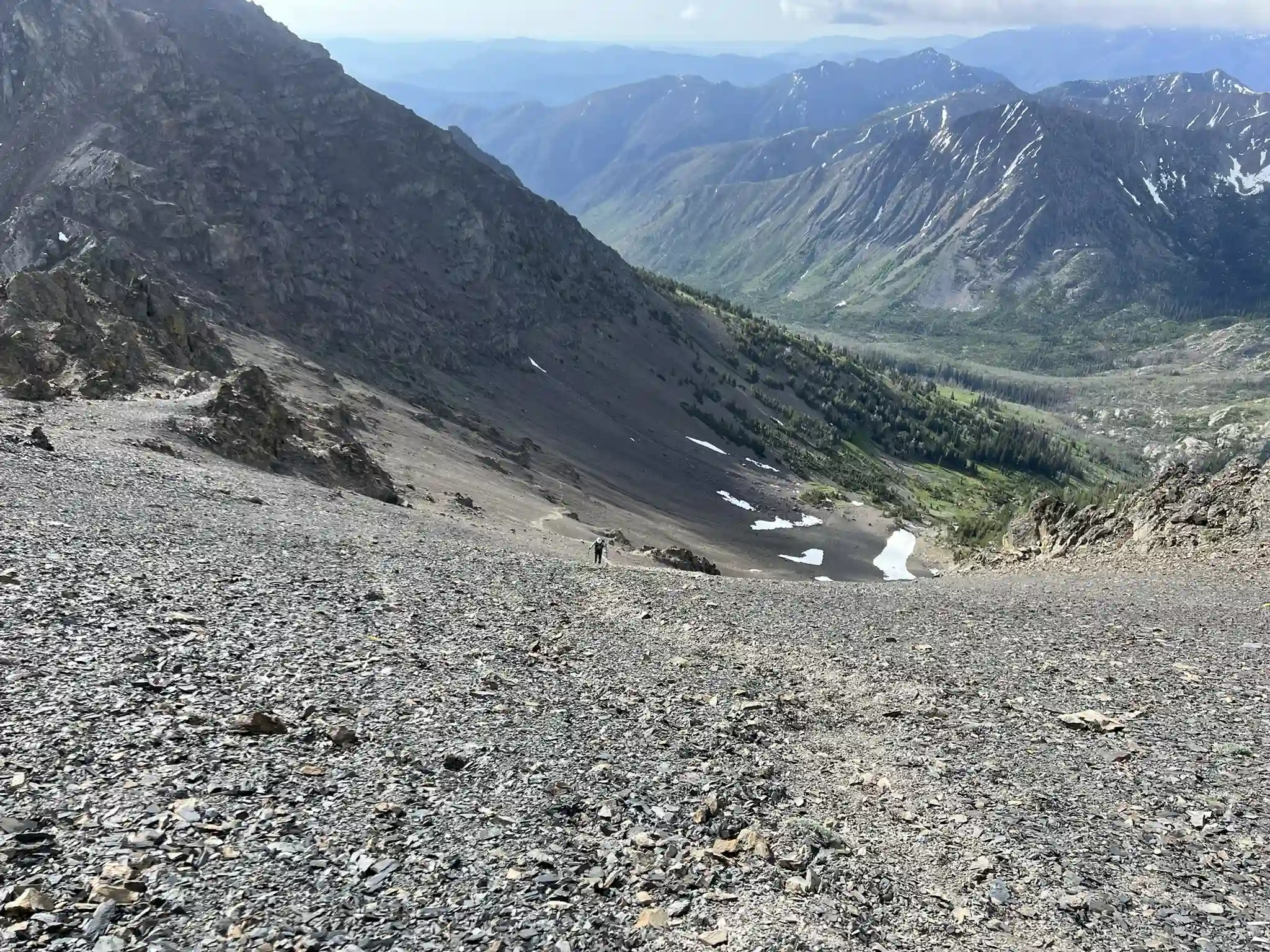 Top of the scree field