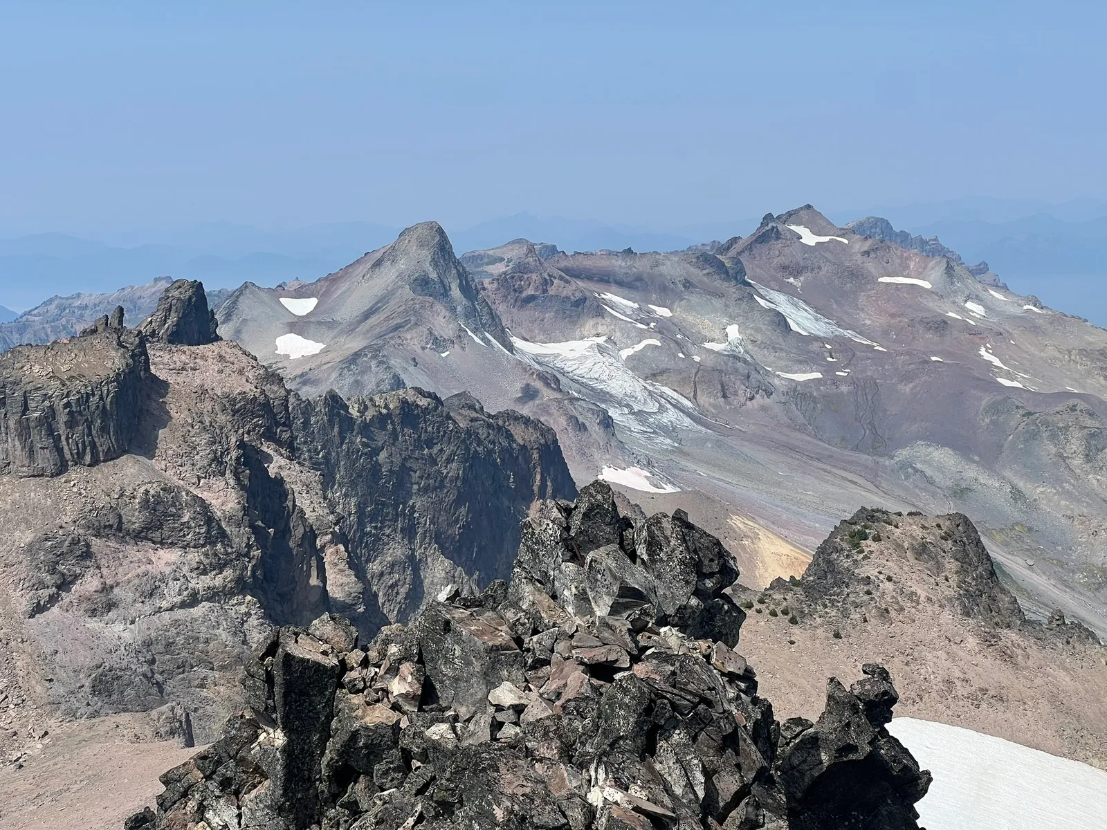 Looking north toward Ives Peak and Old Snowy Mountain