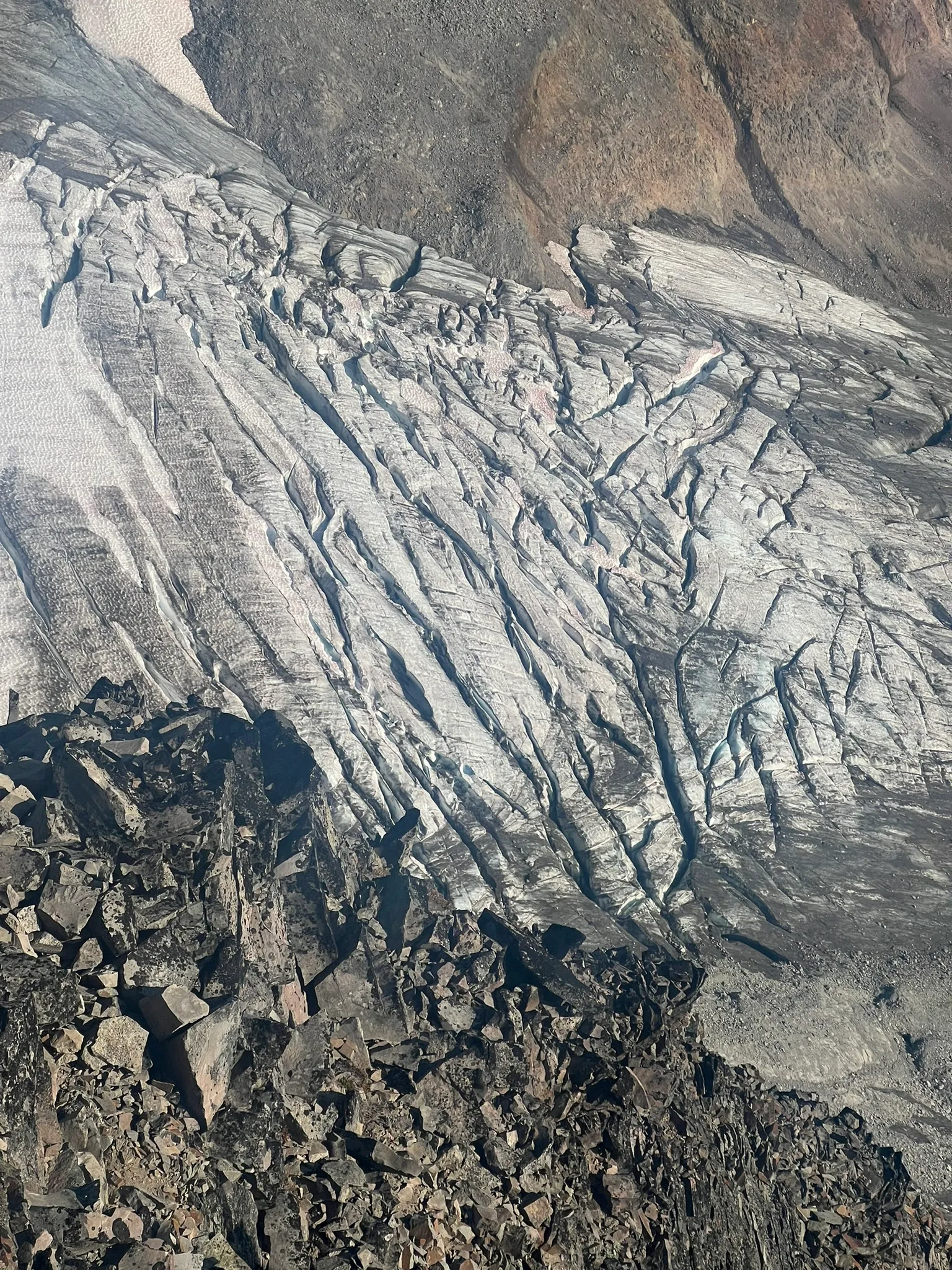 The broken McCall Glacier